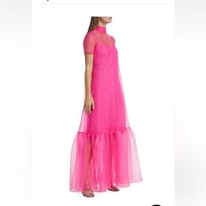 Staud Calluna High-neck Organza Gown